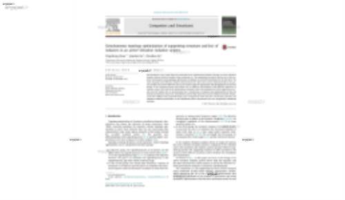 Simultaneous topology optimization of supporting structure and loci of isolators in an active vibration isolation system